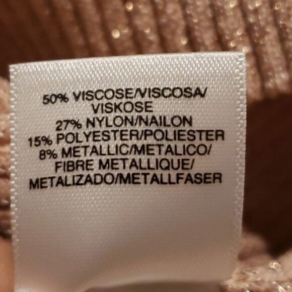 NWOT Rachel Roy Collection Dusty Pink Metalic Pullover Sweater - Picture 5 of 7